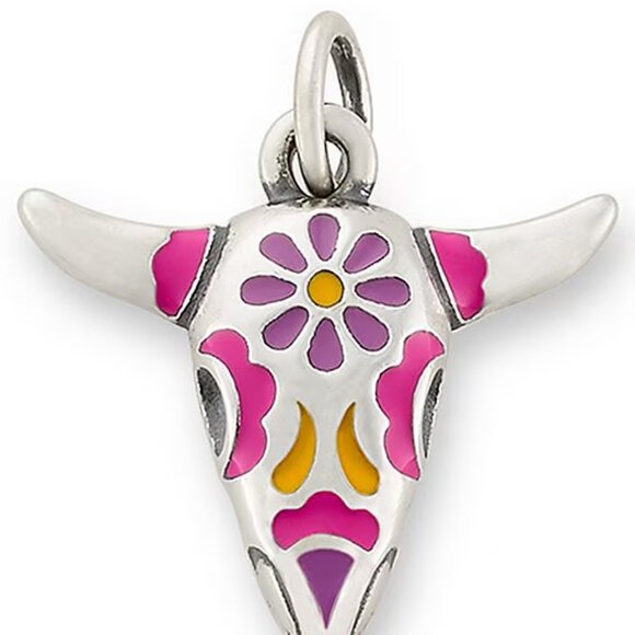 James Avery  Enamel Desert Bloom Charm Sterling Silver - Picture 2 of 2